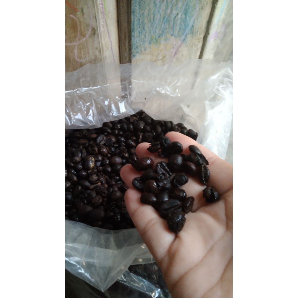 1 kg kopi bubuk hitam murni kwalitas super/kopi bubuk hitam murah/kopi bubuk super