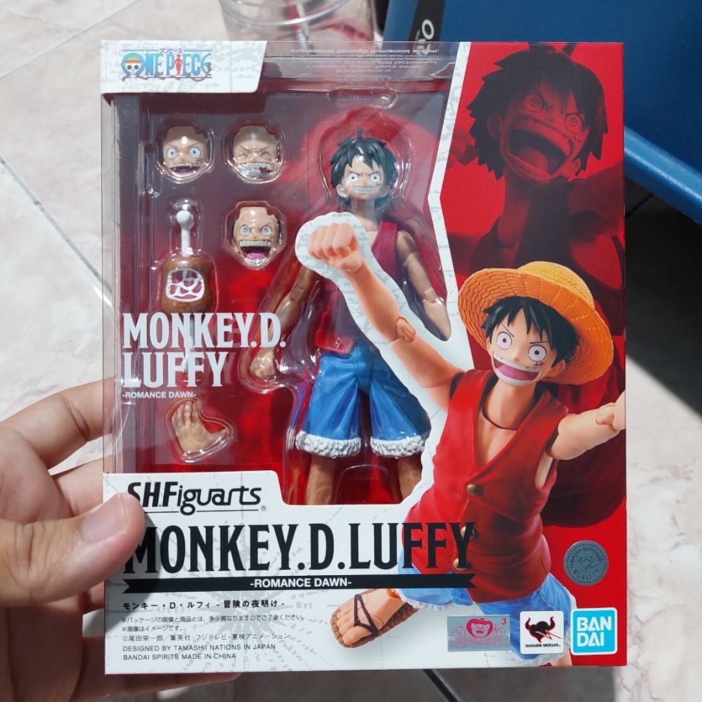 shf luffy romance dawn one piece bandai