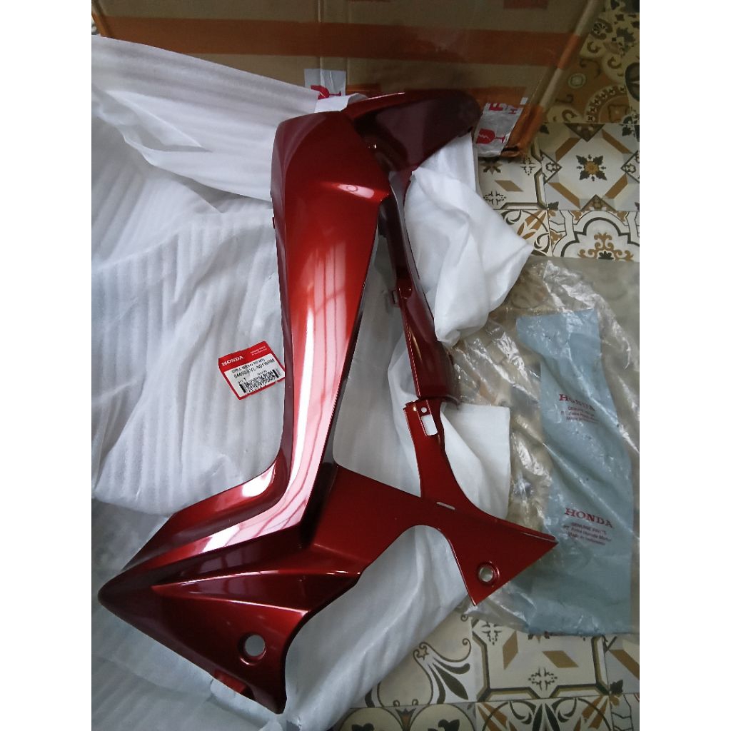 COVER SAYAP DALAM SUPRA X125 BATMAN NEW KIRI MERAH MAROON TUA ORIGINAL AHM WRM