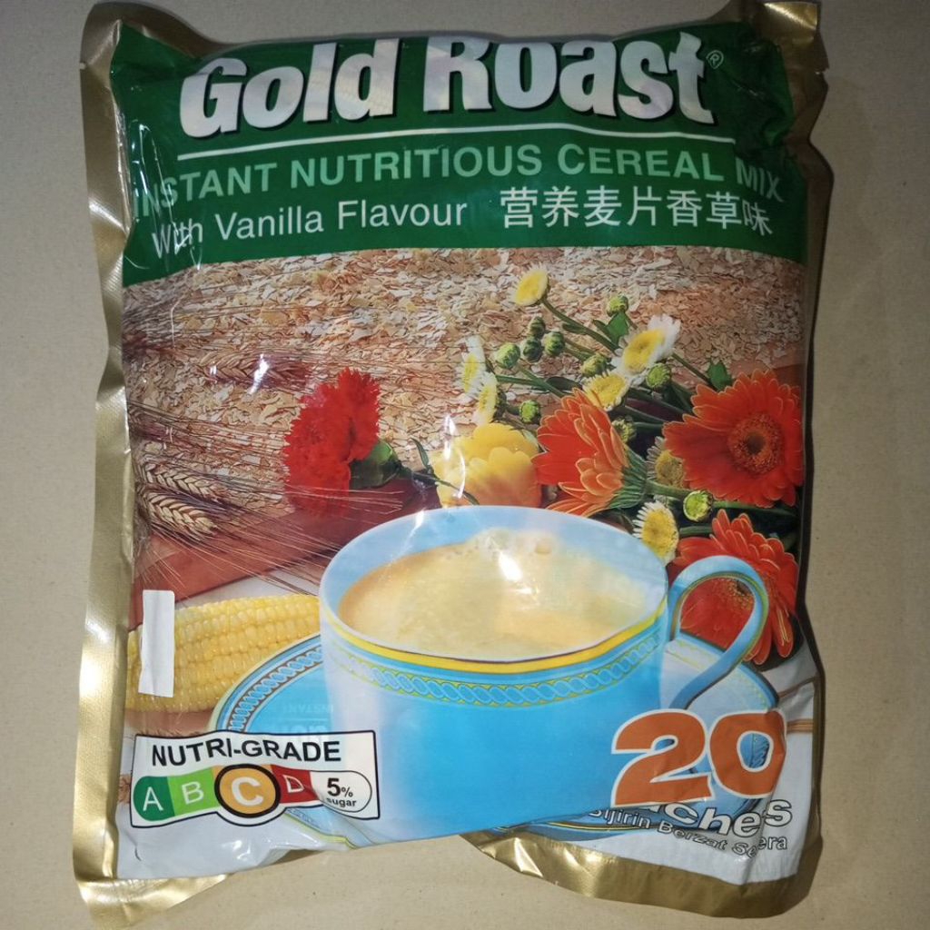 Cereal Gold Roast Vanila isi 20 sachet exp 22/03/2027