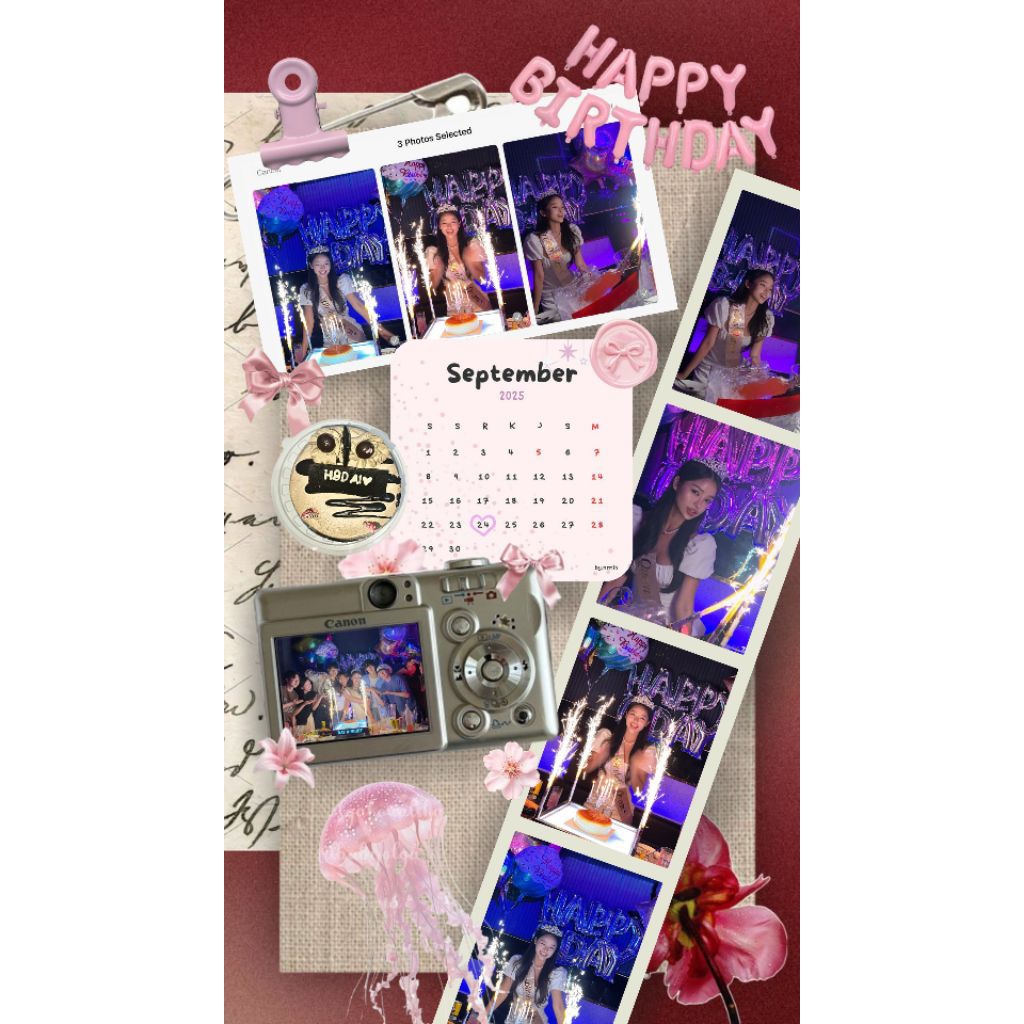 Desain/Edit Kolase Foto Ucapan Ulang Tahun