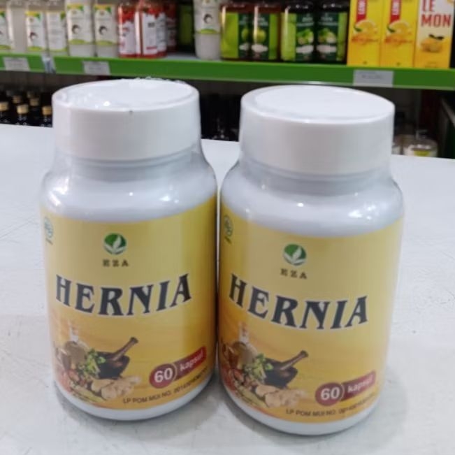Hernia eza original isi 60 kapsul herbal turun beruk