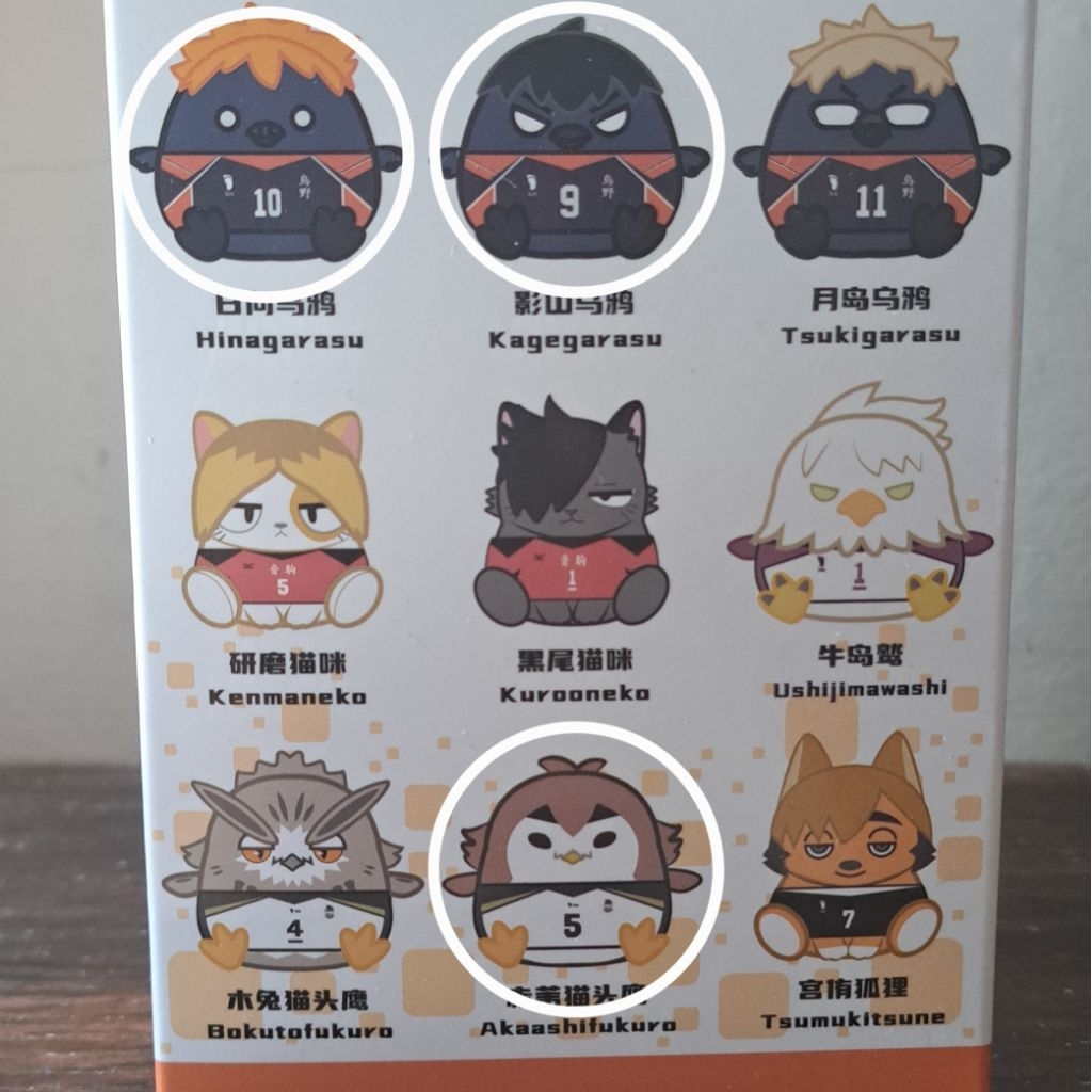 NullSET Animal Plush Series & Banpresto Plush | Haikyuu | Kageyama, Hinata, Akaashi, & Bokuto