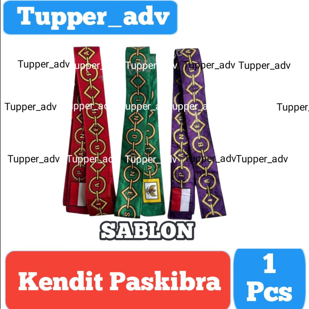 Kendit Paskibraka Sablon / Sabuk Kendit Paskibra / Selendang Kendit / Selempang Paskibra
