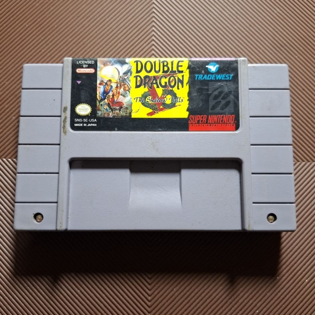Kaset Nintendo SNES Double Dragon V The Shadow Falls Second