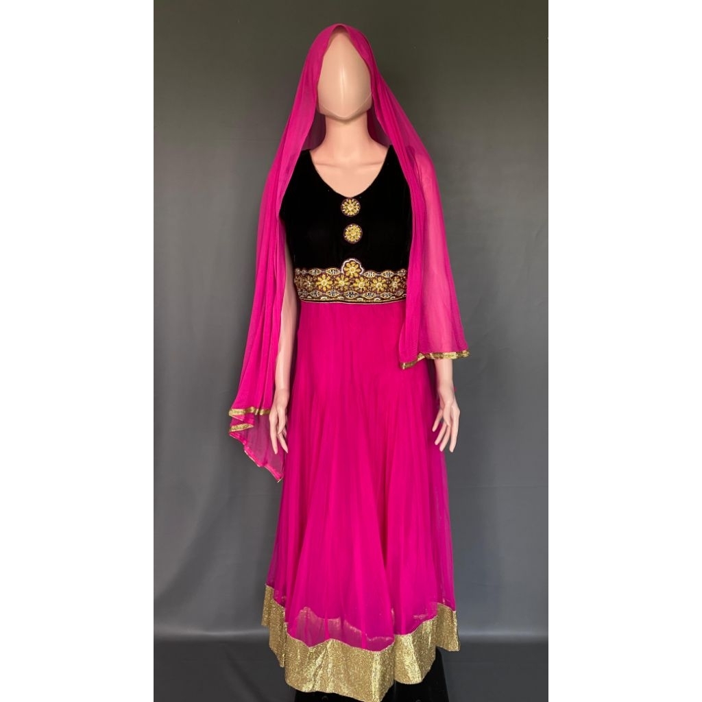Anarkali Set Dupatta dan Celana PL Baju India