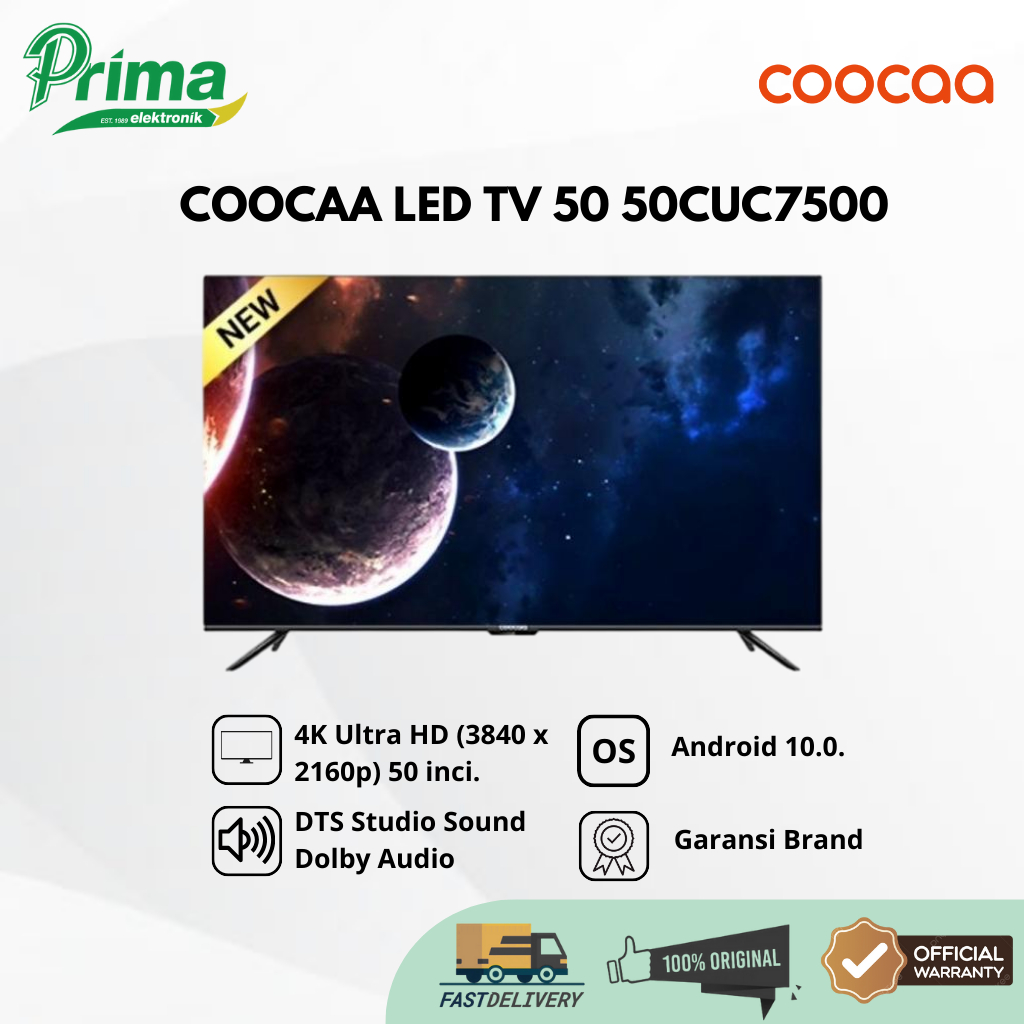 COOCAA LED TV 50 50CUC7500 NEW