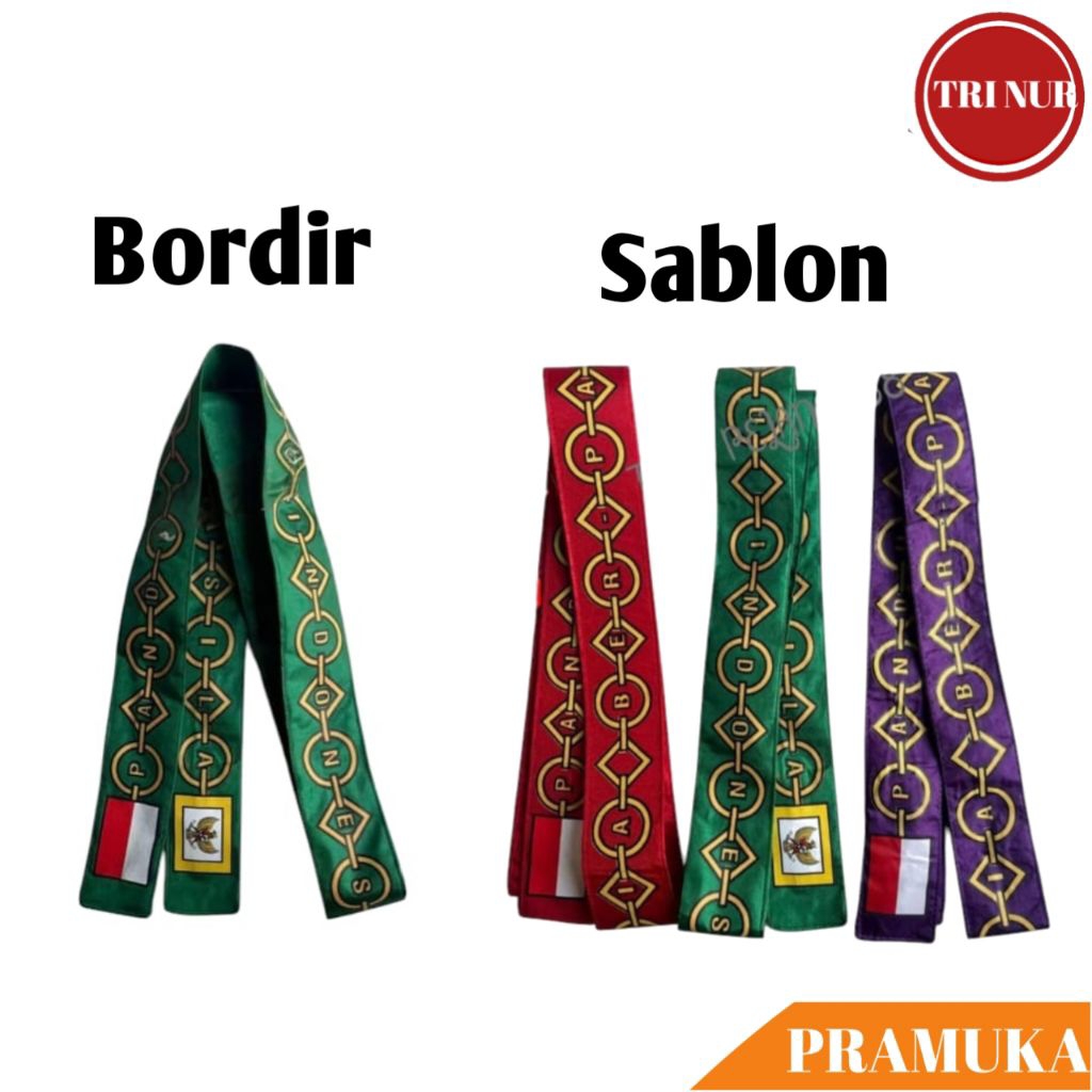 Kendit Paskibraka Bordir & Sablon / Selendang Paskibra / Sabuk Kendit Paskibra / Selempang Paskibra