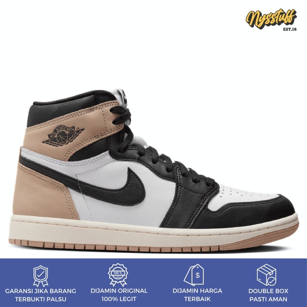 Nike Air Jordan 1 Retro High OG Black Medium Brown ORIGINAL
