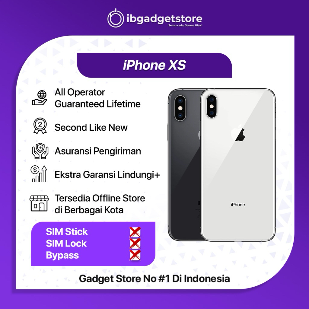 IPhone XS 64GB/256GB Second Like New Original Bergaransi