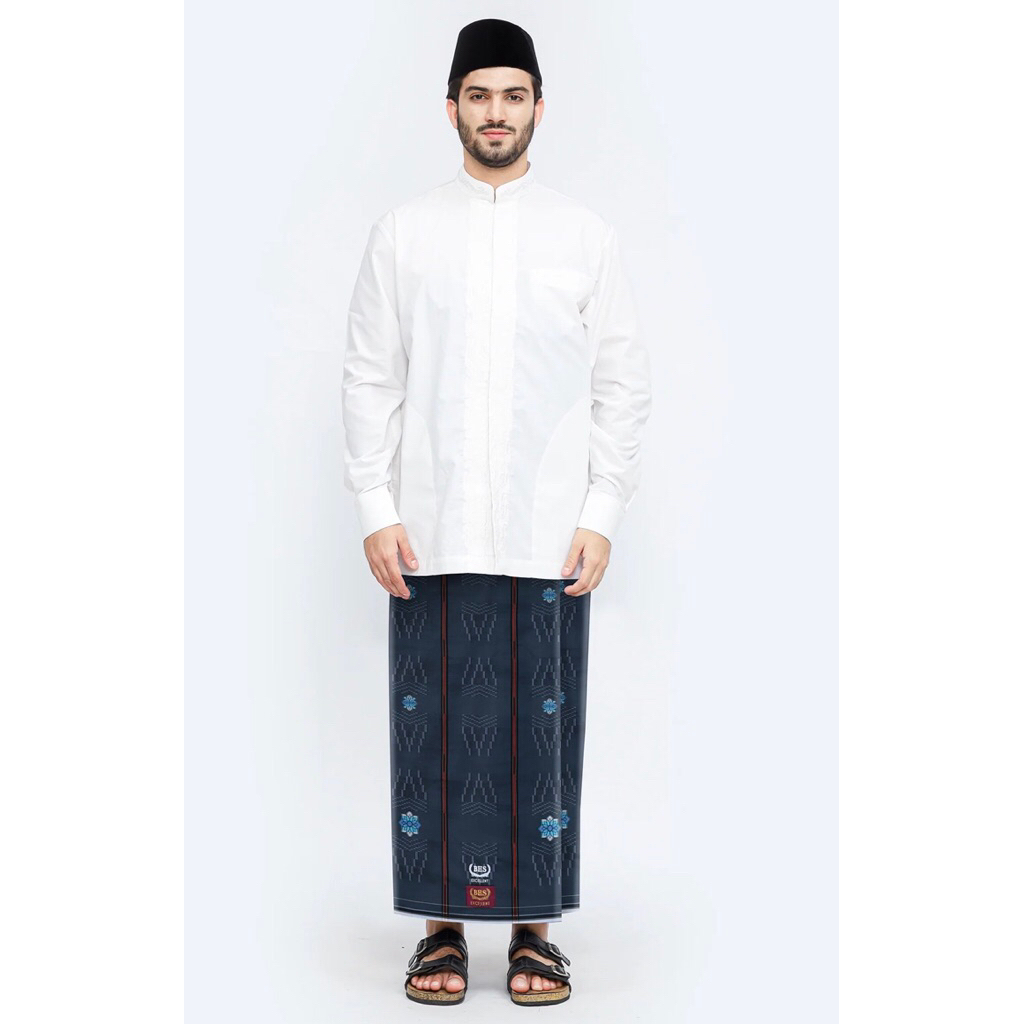 Sarung BHS Excellent Gold Motif E52 STA SJ Abu-Abu