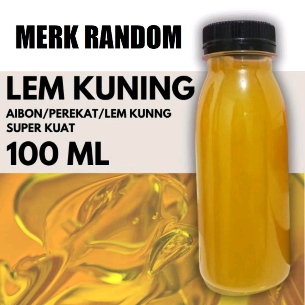 LEM KUNING BOTOL 100ML aibon kental refill refil isi ulang universal