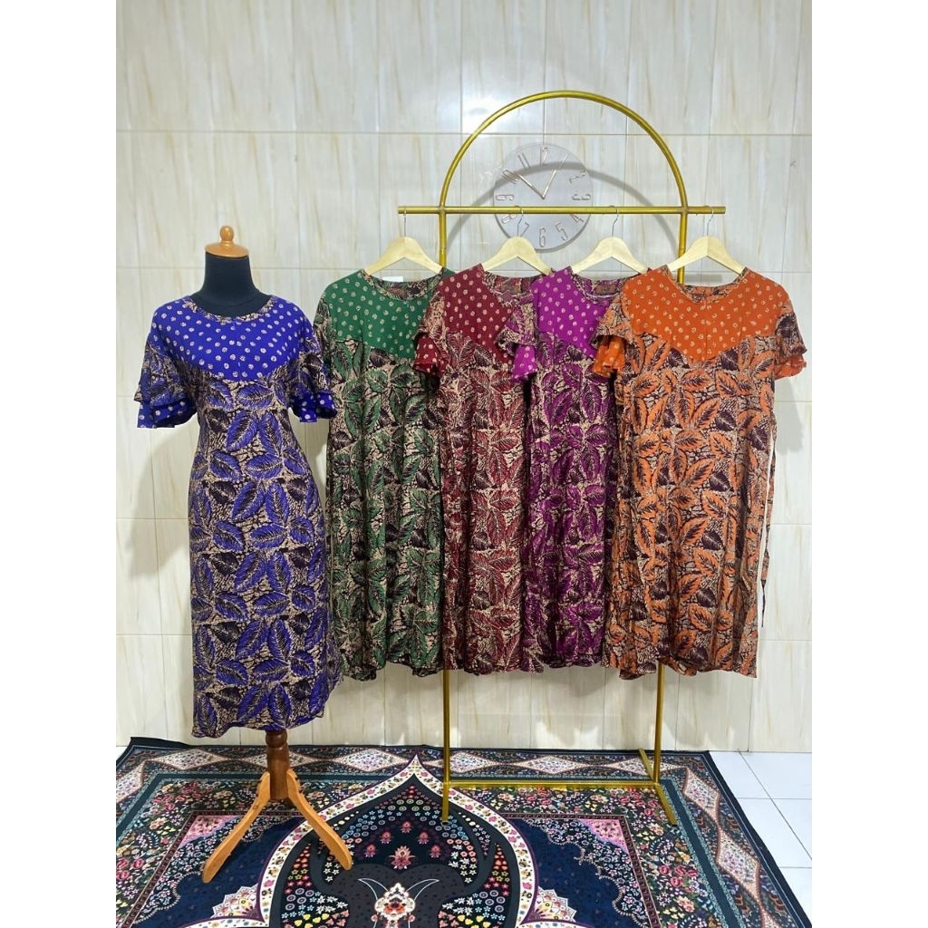 Daster Cantika cantik mewah bahan rayon adem dress elegant mewah