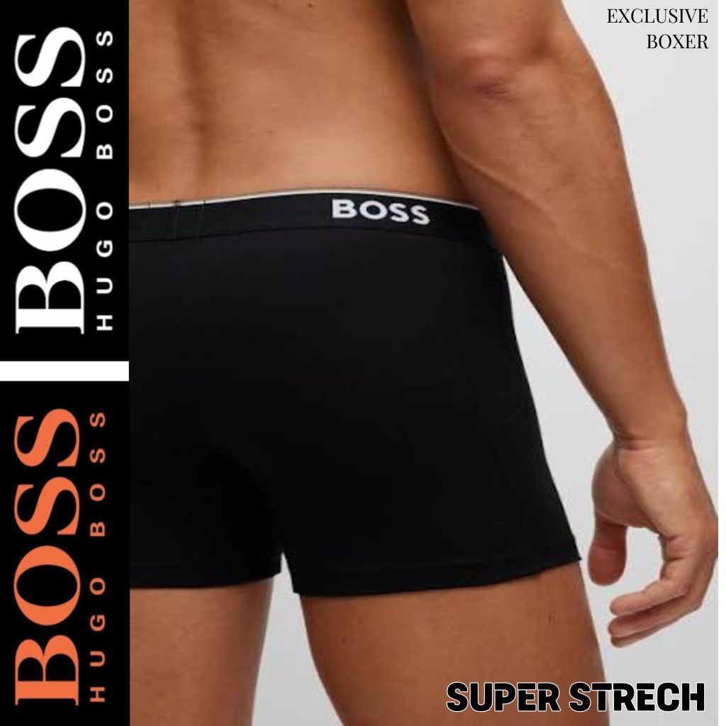 BOSS - 3 PCS Hugo Boss Underwear Boxer Nuca Ice Silk | Celana Dalam Pria Dewasa | CD  BOXER Seamless