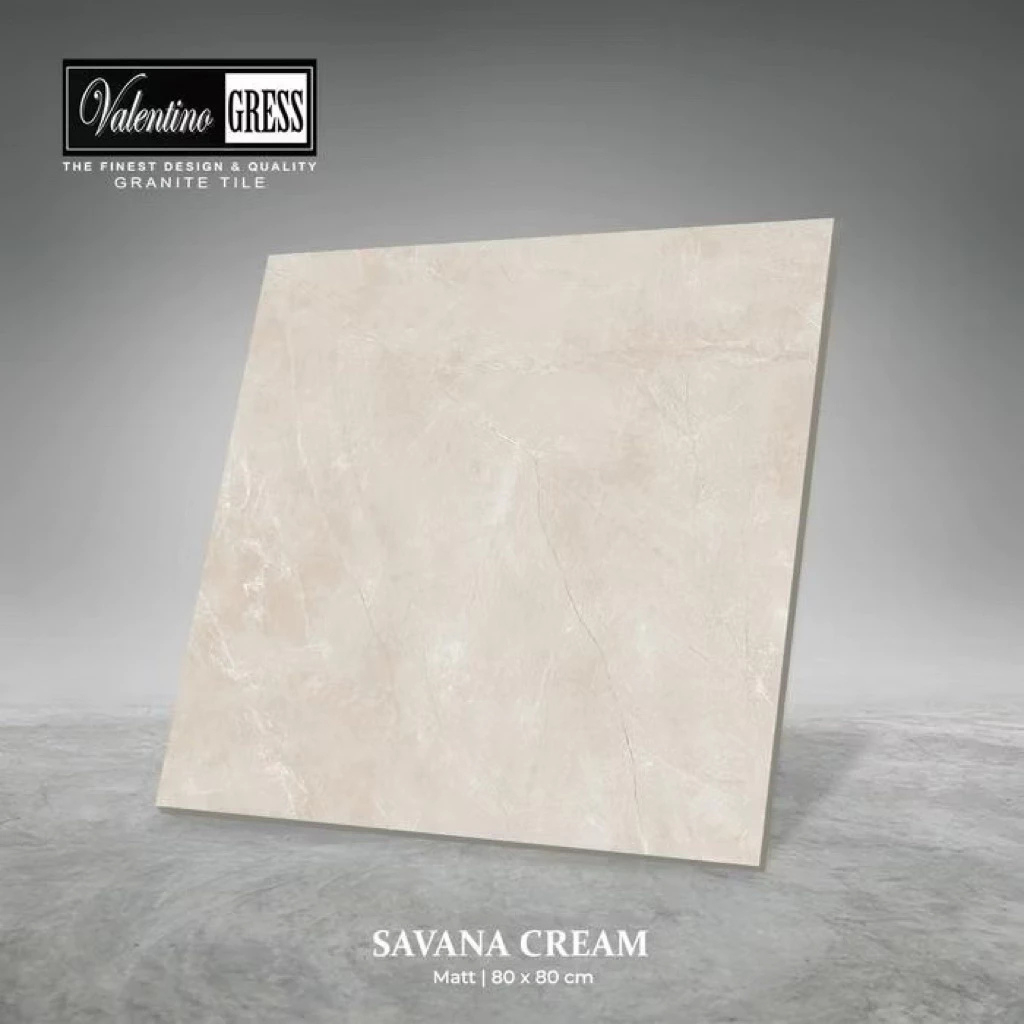Granit 80x80 Valentino Gress Savana Cream | Matt