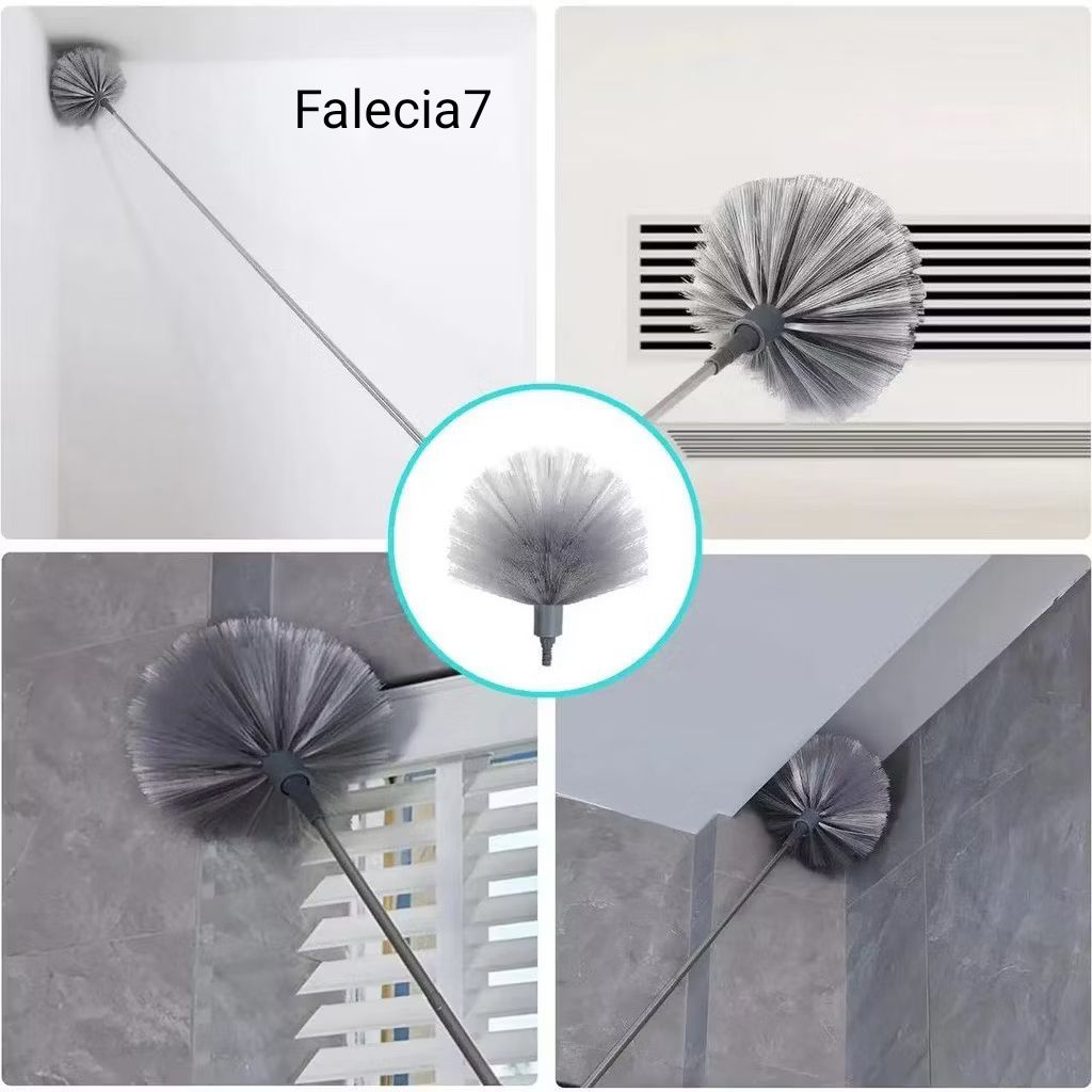 F7 Sapu Atap Plafon Gagang Panjang Pembersih Debu Serangga Langit Langit Sikat Atap