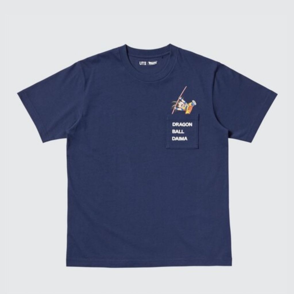 Kaos Uniqlo Pocket Dragonball Warna Navy - L