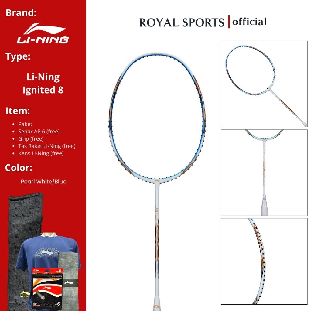Raket Badminton / Raket Bulutangkis Ignited 8 ORI