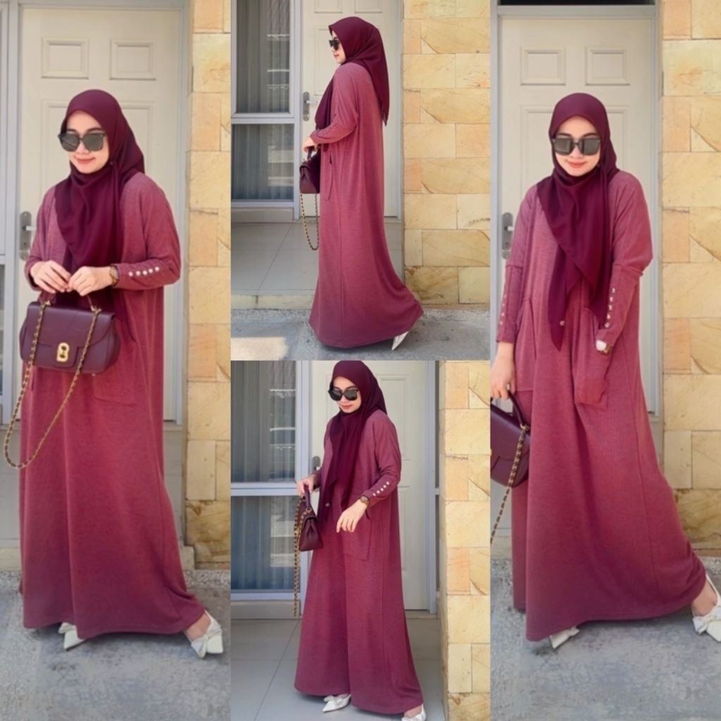 Dress Dimara model kaftan /Gamis dimara jumbo meral Dress Dimara Oversize Dimara kaftan || Dimara_of