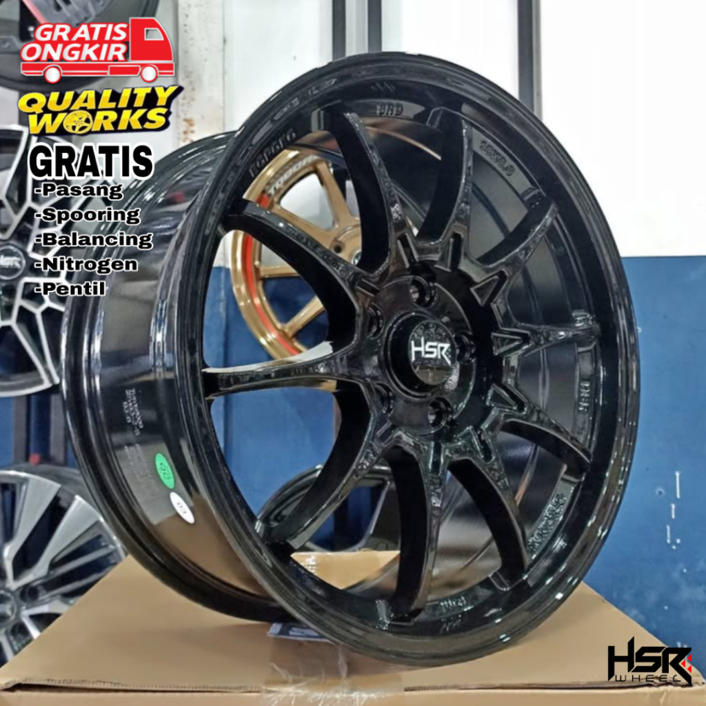HSR Wheel SRD Ring 16 Velg Mobil Stargezer CRV Civic Xpander, Velg Racing CE28