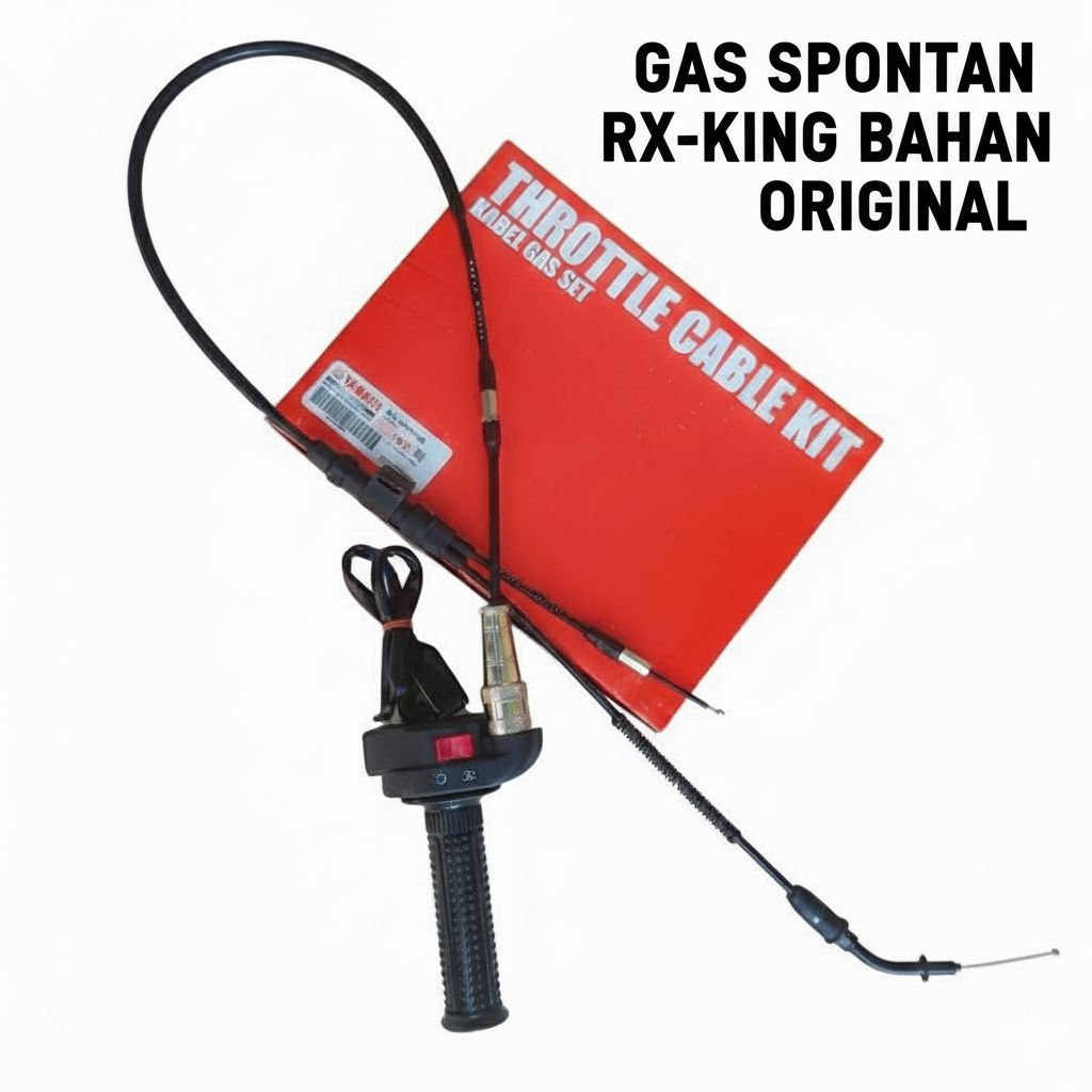 GAS SPONTAN RX-KING BAHAN NINJA ORIGINAL kabel 2 Cabang PNP RX-KING FULL ORIGINAL