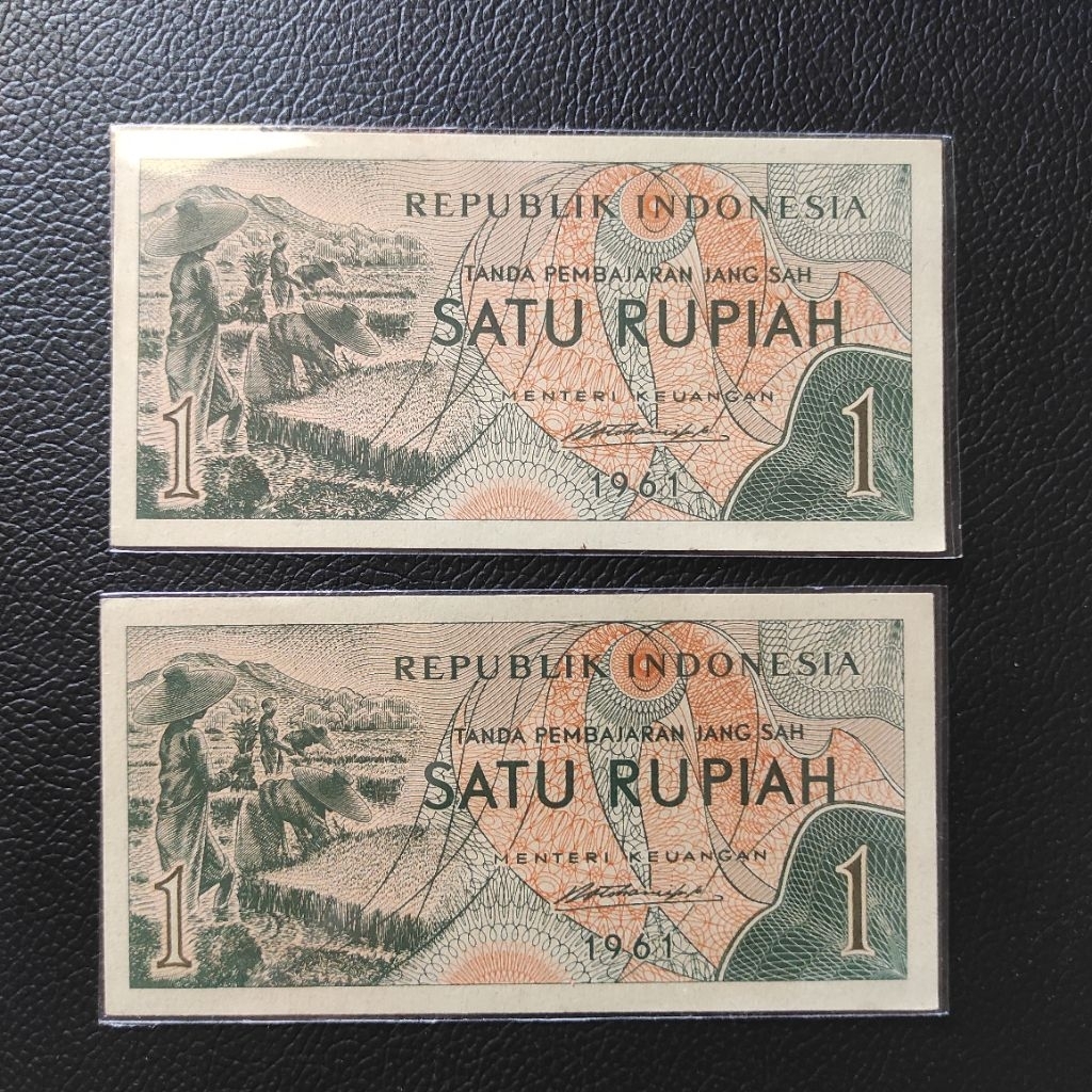 Uang 1 rupiah Sandang Pangan 1961 UNC Gress