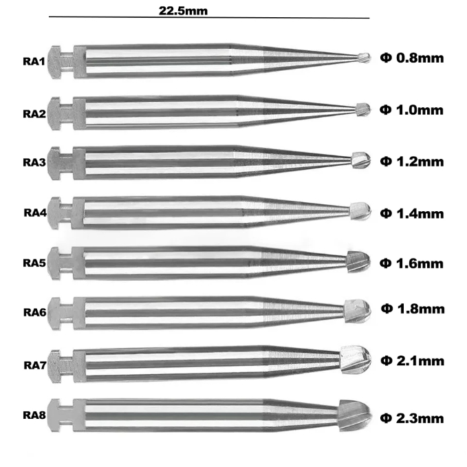Dental Bur Carbide Tungsten Tulang Round Low speed / Bur Metal Round