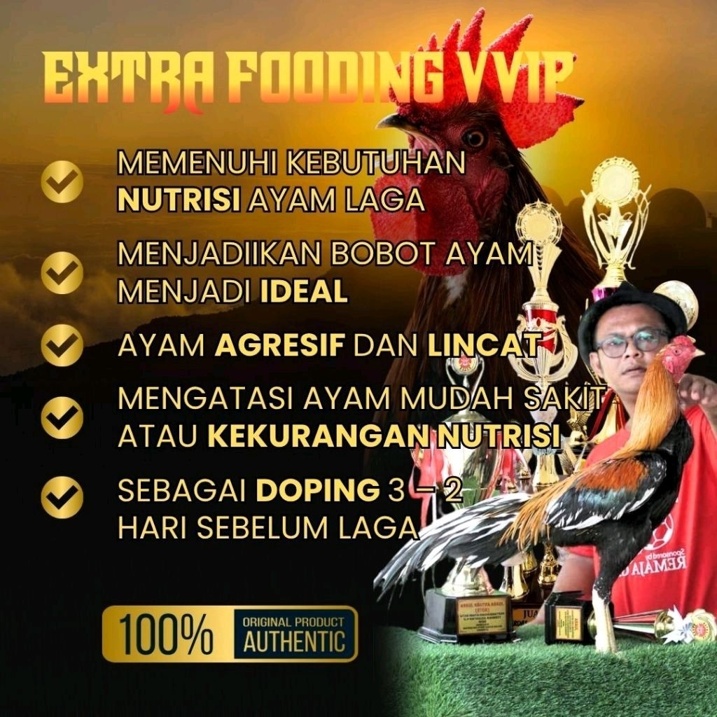 ORIGINAL KAMLANG KERING THAILAND EXTRAFOODING RED THAI VVIP MERAH original