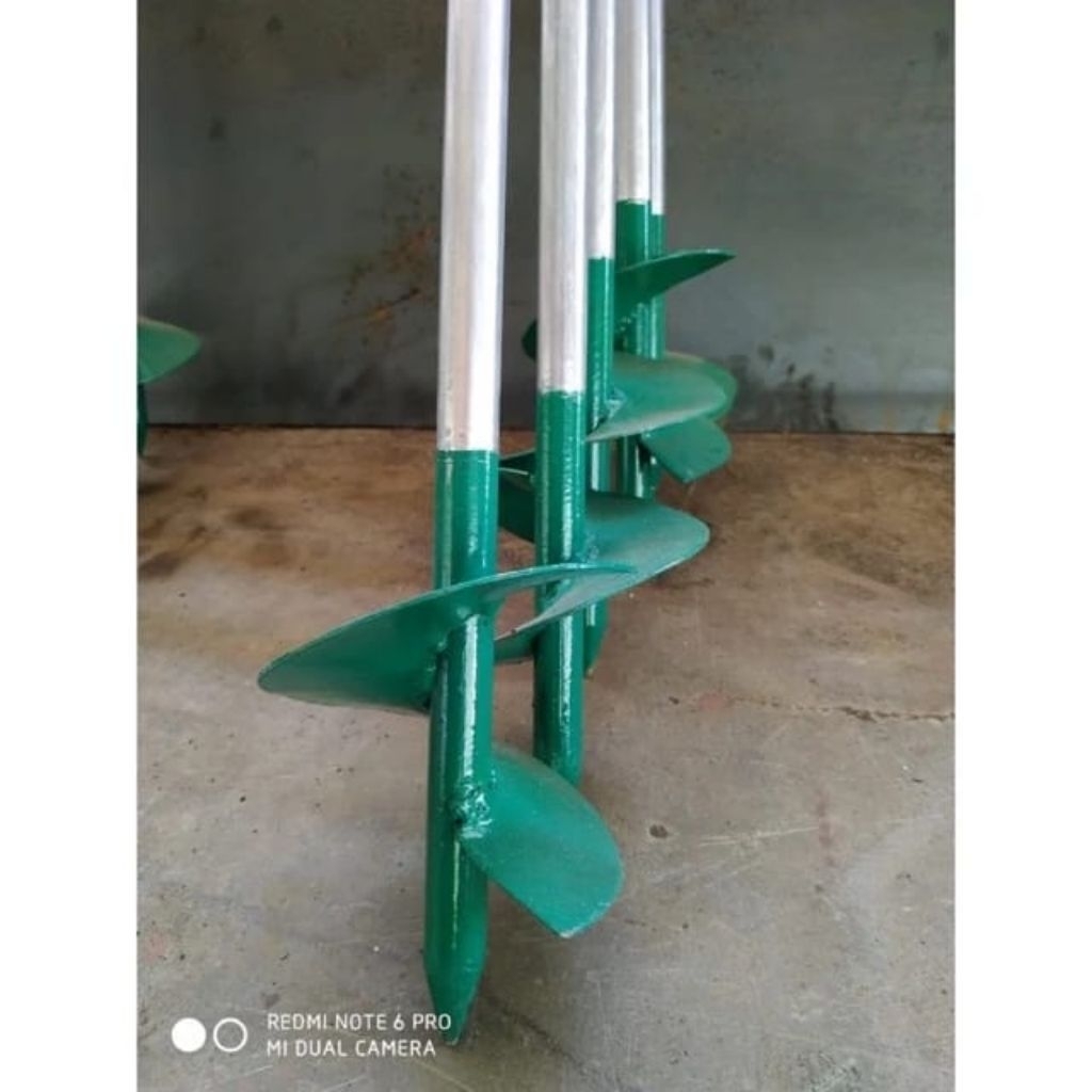 LEBAR 4INC PANJANG 100CM BOR TANAH MANUAL BOR BIOPORI SPIRAL BOR RESAPAN AIR
