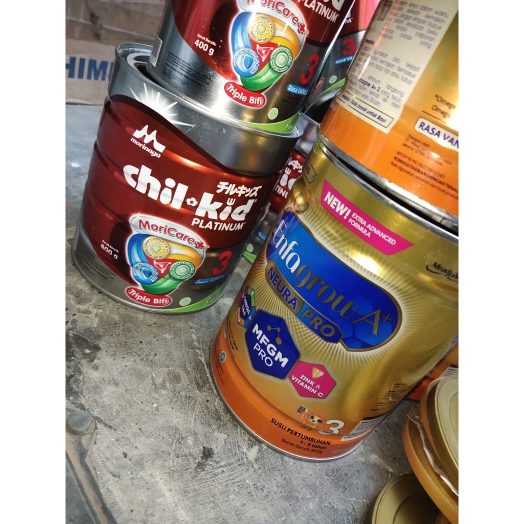 kaleng bekas susu bubuk enfagrow tahap 3 neura pro pkus size 800 g gram enfamil morinaga chil