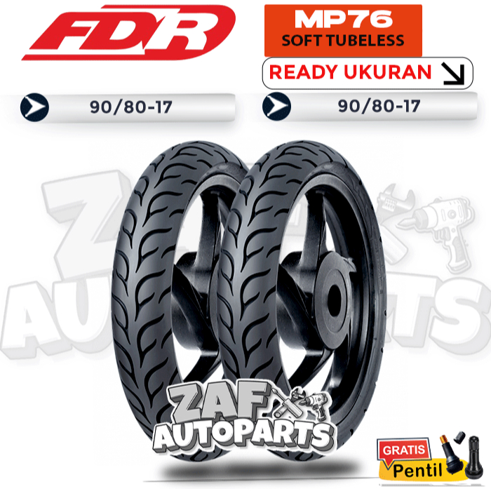 BAN MOTOR MATIC FDR 90/80-17 SPORT MP76 BEBEK SUPRA SATRIA FU