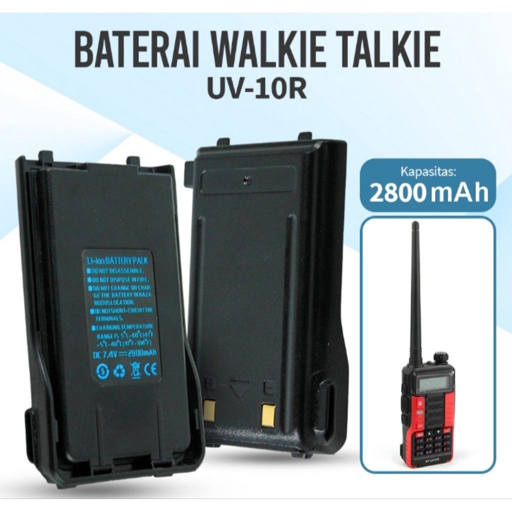 Pofung Baterai Walkie Talkie UV-10R 7,4V 2800mAh