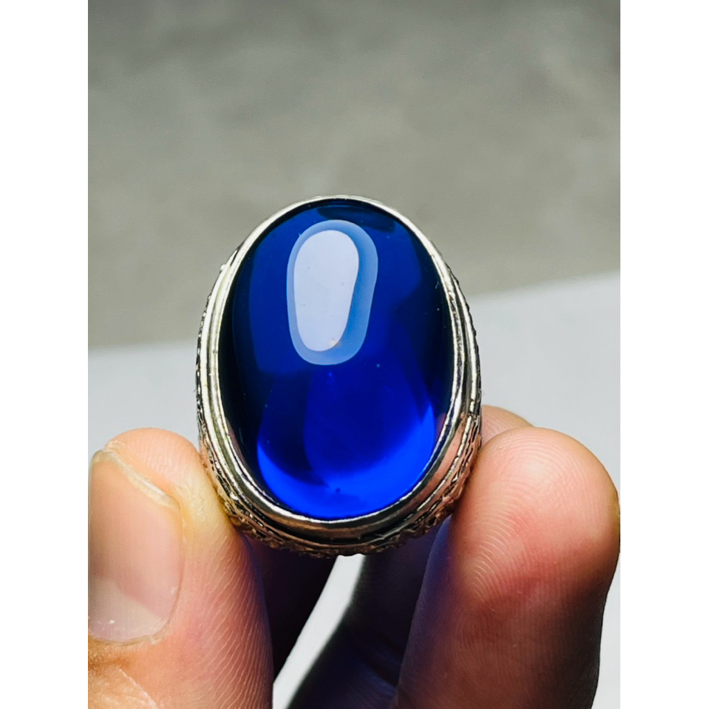 Cincin akik king safir jumbo model jumbo top quality ring tanam top terpopuler