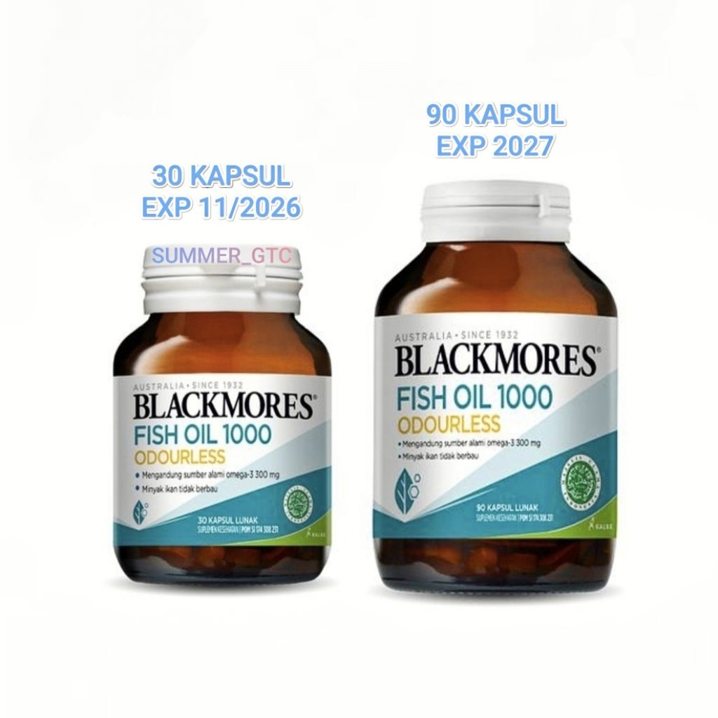 blackmores fish oil 1000 odourless 30 kapsul 90 kapsul
