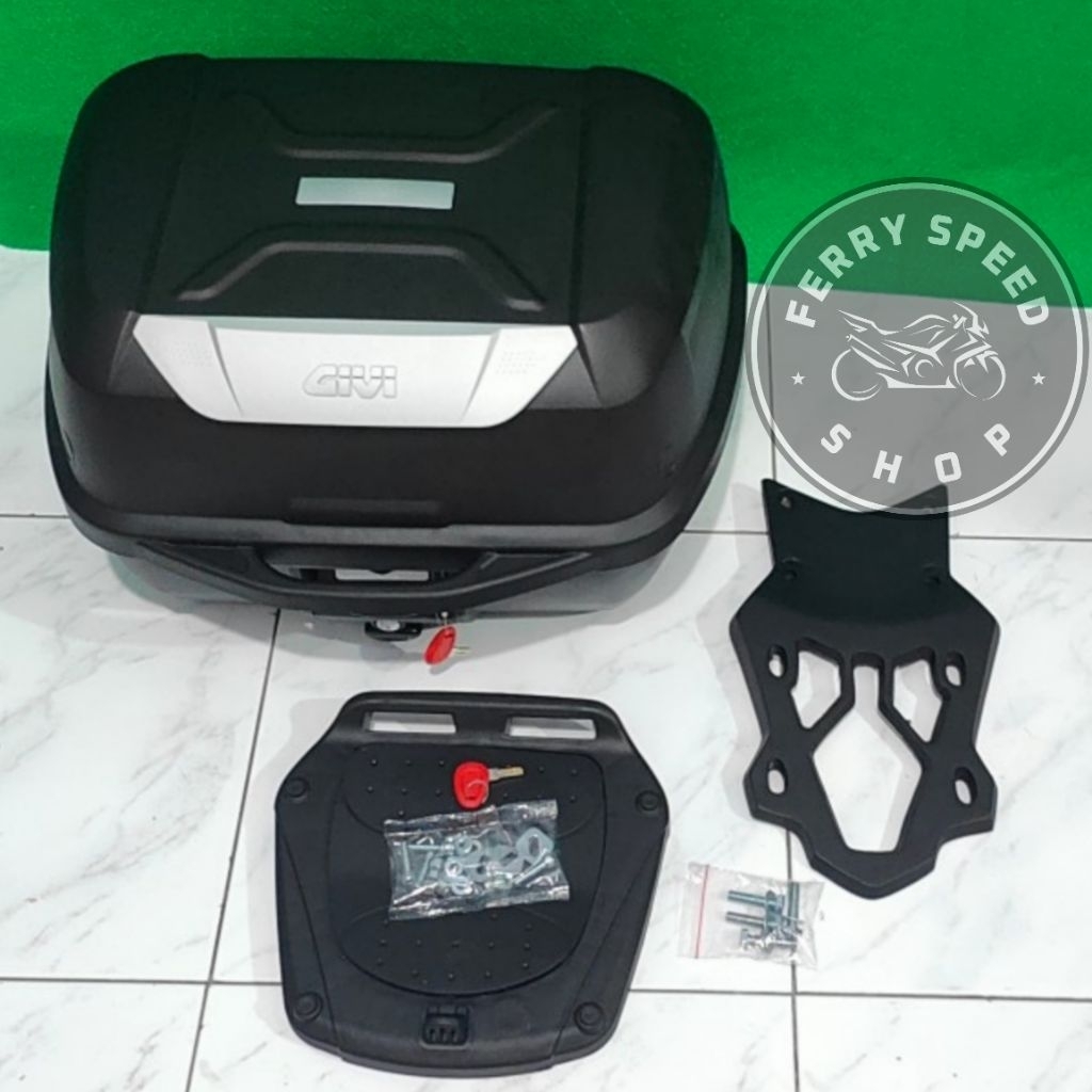 Paketan Box Givi E43 Ntl Plus Bracket Breket Box Pcx 160 & Pcx 160 / Box Givi E43 + Dudukan Box Pcx 