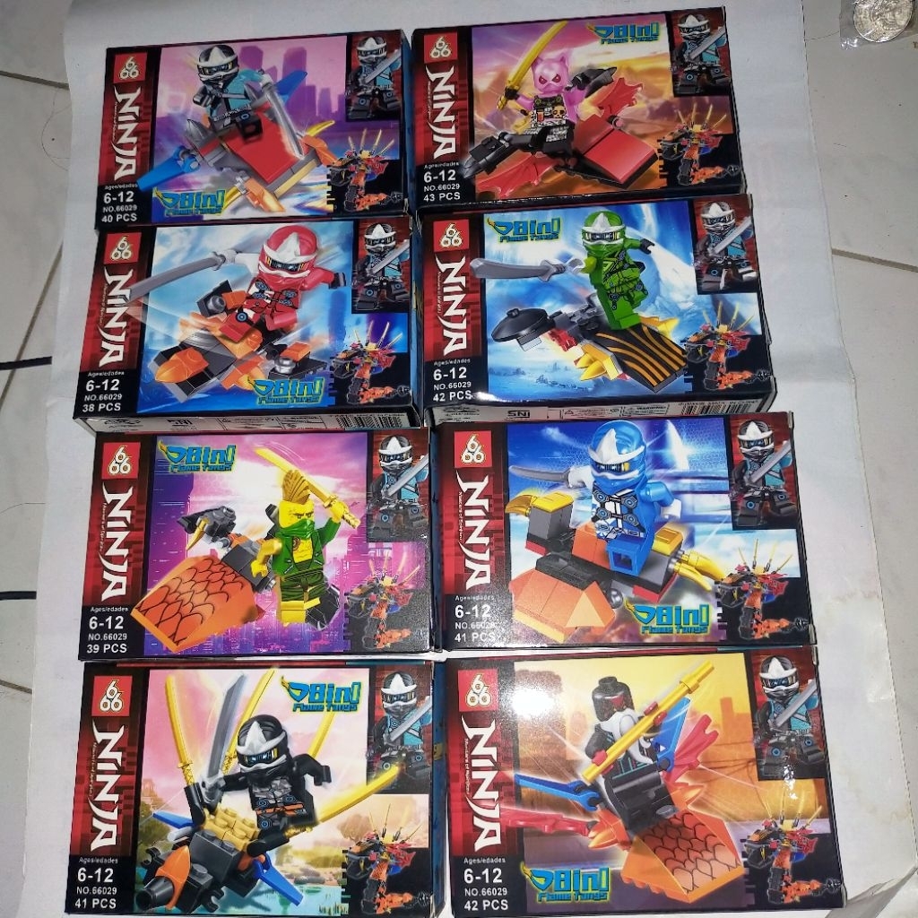 mainan brick ninja go