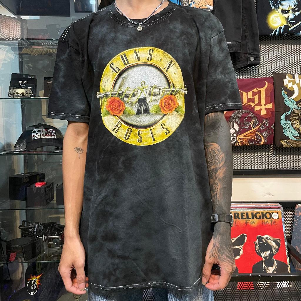 T Shirt Band Official GUNS N ROSES - DOUBLE GUNS GARMENT TIE DYE Original