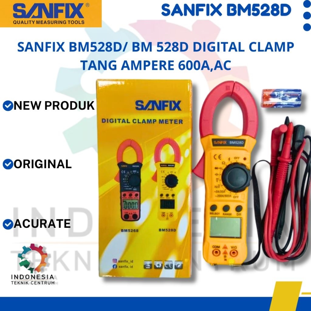 SANFIX BM528D/ BM 528D Digital Clamp Tang Ampere 600A,AC