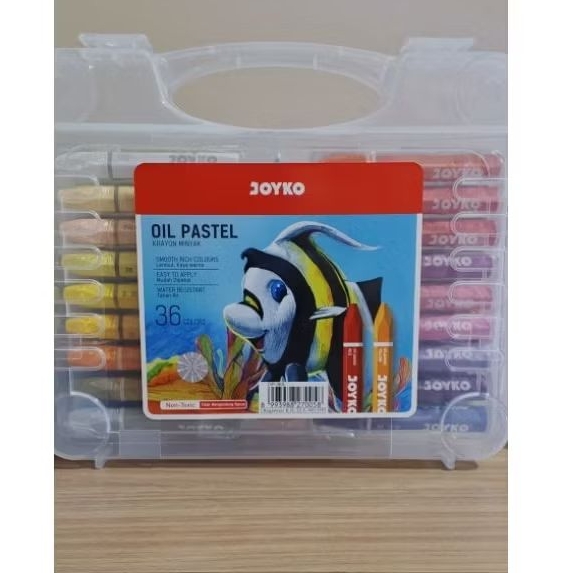 krayon minyak,oil pastel,crayon minyak merk joyko isi 36 warna