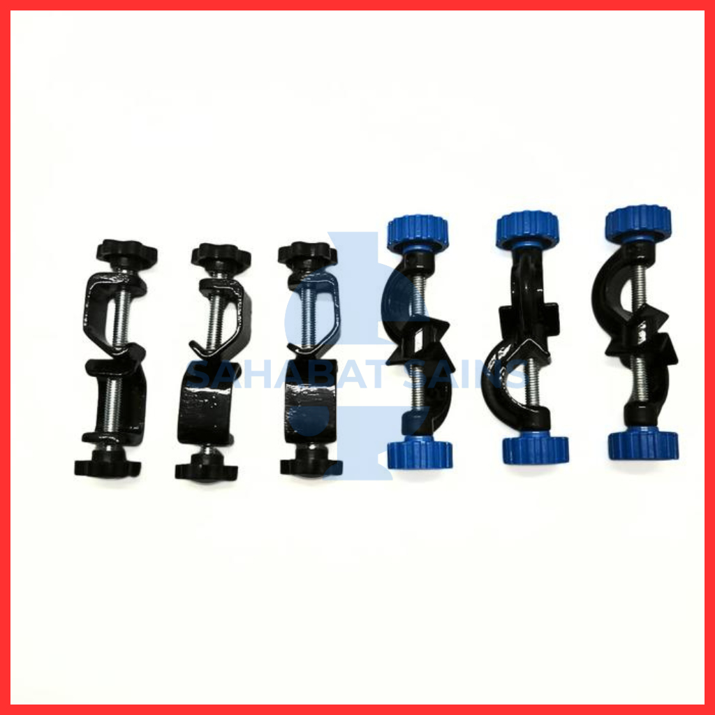 Klem Bosshead Laboratorium – Bosshead Clamp Universal Stand Statif – Penjepit Batang Statif Penahan 