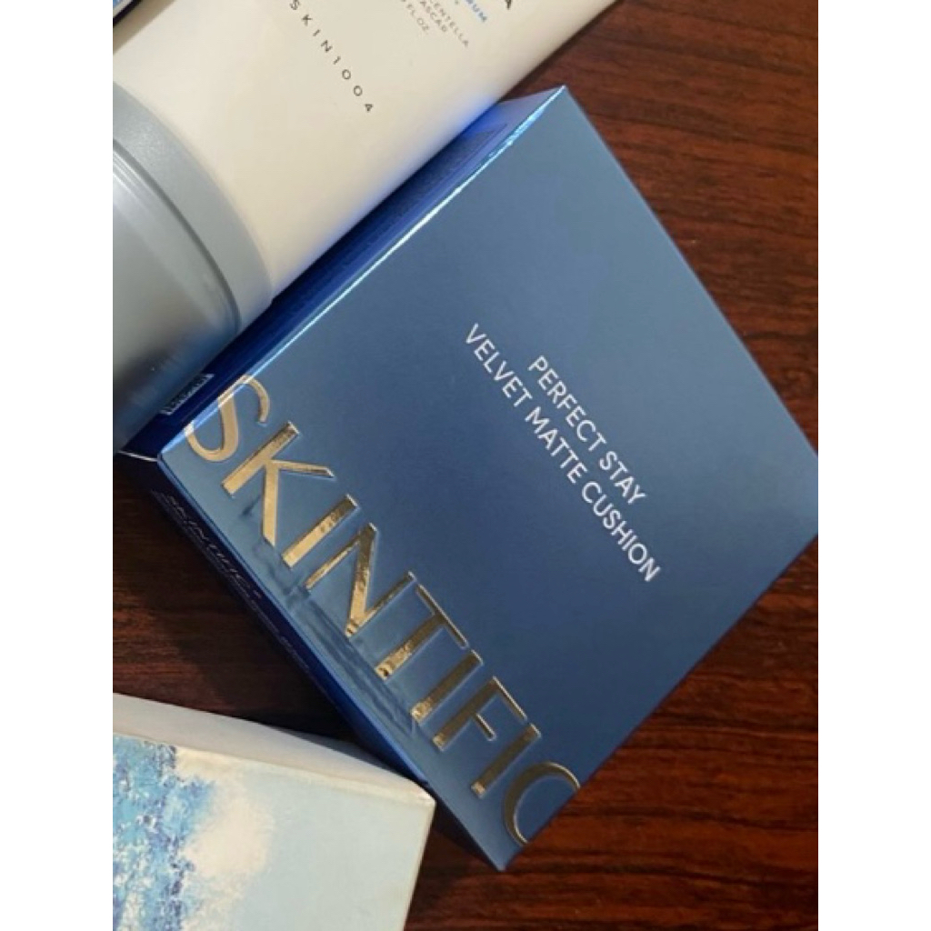 preloved skintific velvet matte cushion