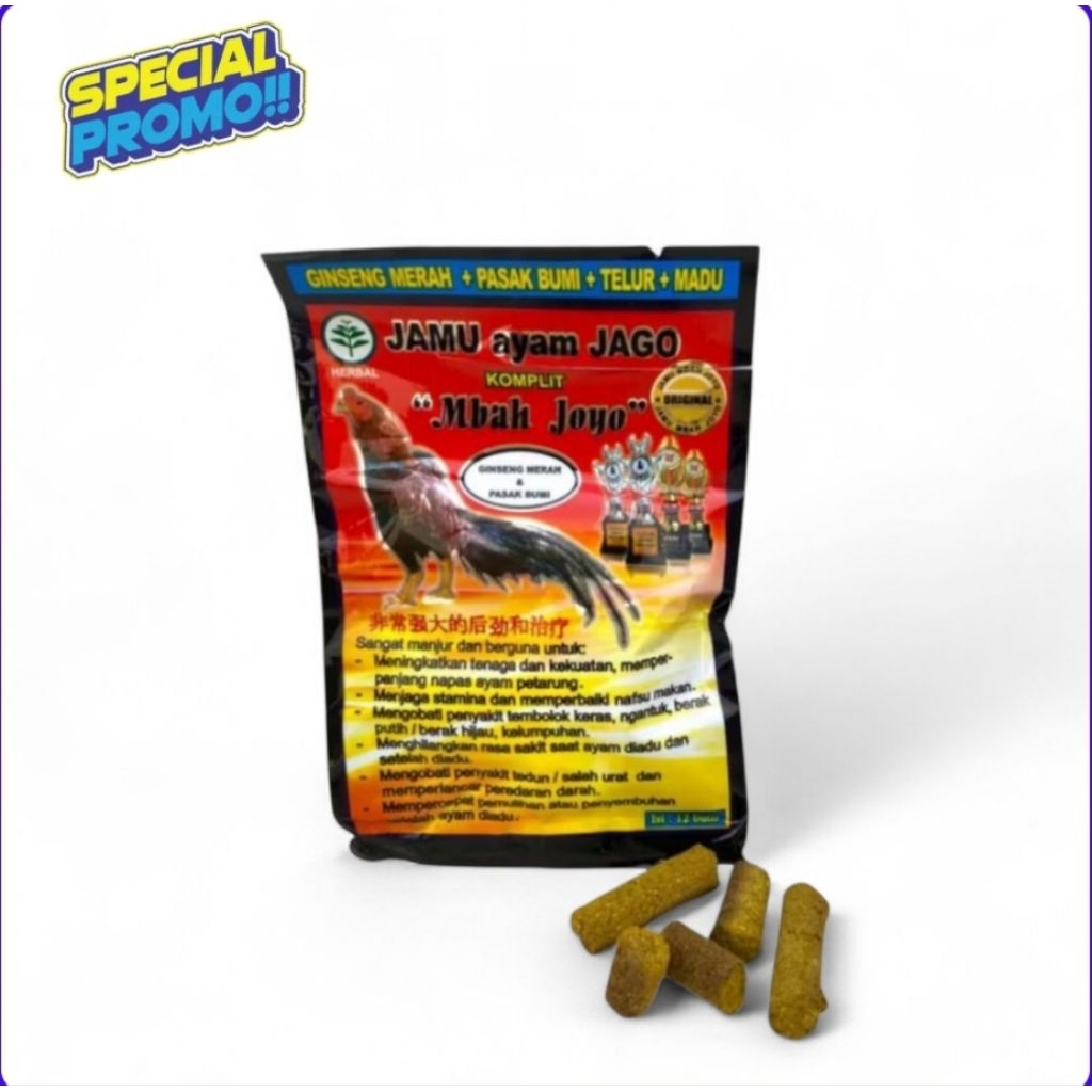 Jamu Ayam Jago MBAH JOYO A1 Menjaga stamina ayam