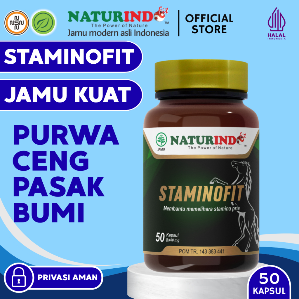 Staminofit Obat Kuat Stamina Pria Tahan Lama Ejakulasi Dini Meningkatkan stamina Herbal Naturindo