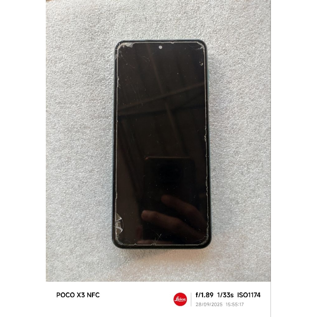 lcd redmi note 9 pro copotan kw minus retak masih hidup sentuhan aman