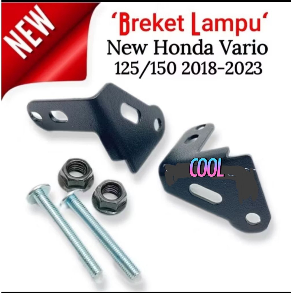 Breket dudukan lampu tembak Vario 125/150 2018-2023 bracket lampu tembak D2 laser vario 125/150 2018