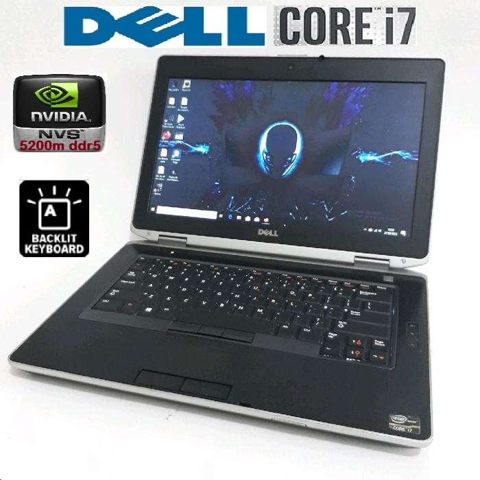 dell core i7 gen3 ssd ram 8gb laptop gaming dan desain bergaransi