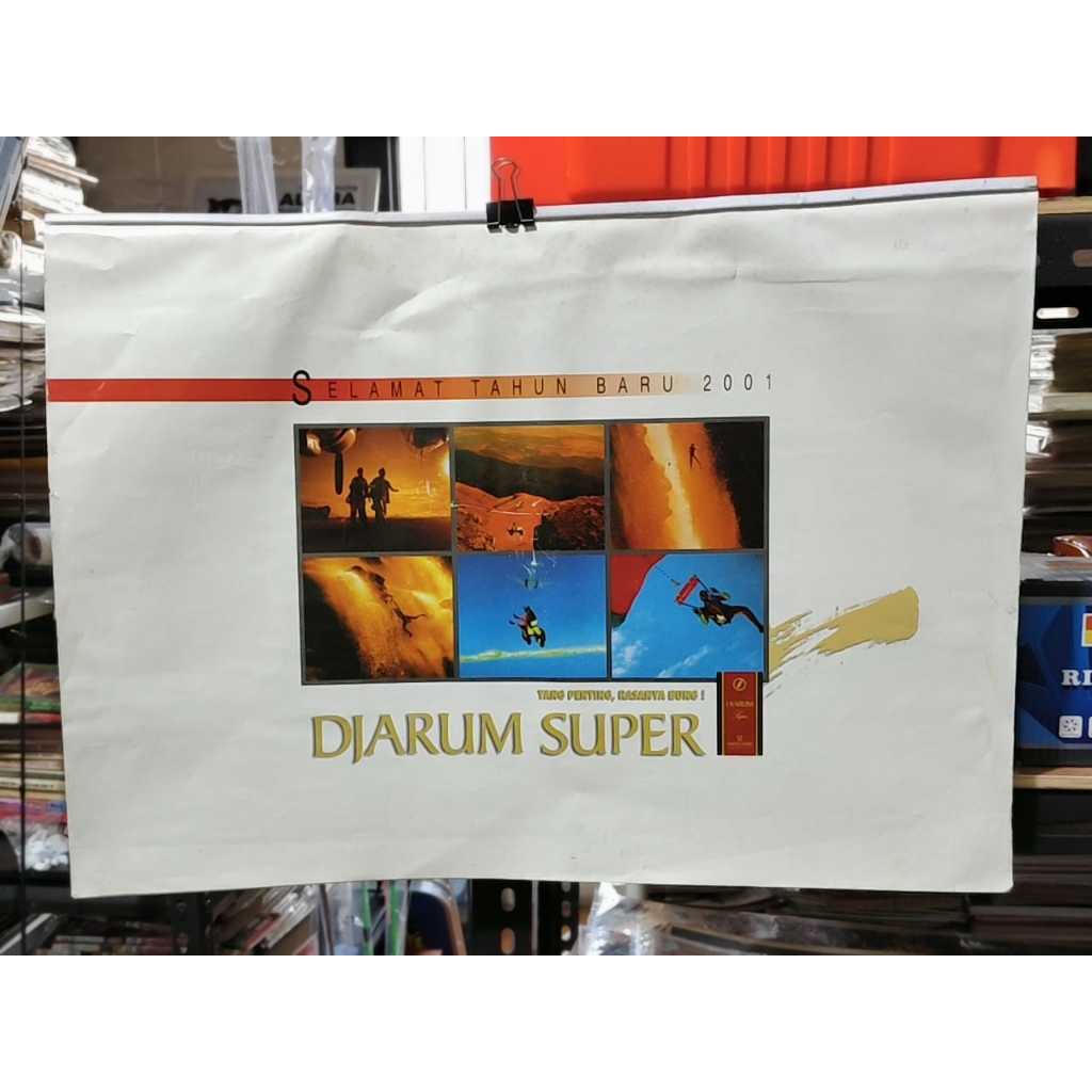 KOLEKSI LANGKA KALENDER JADUL KALENDER TAHUN 2001 SUPER ADVENTURE