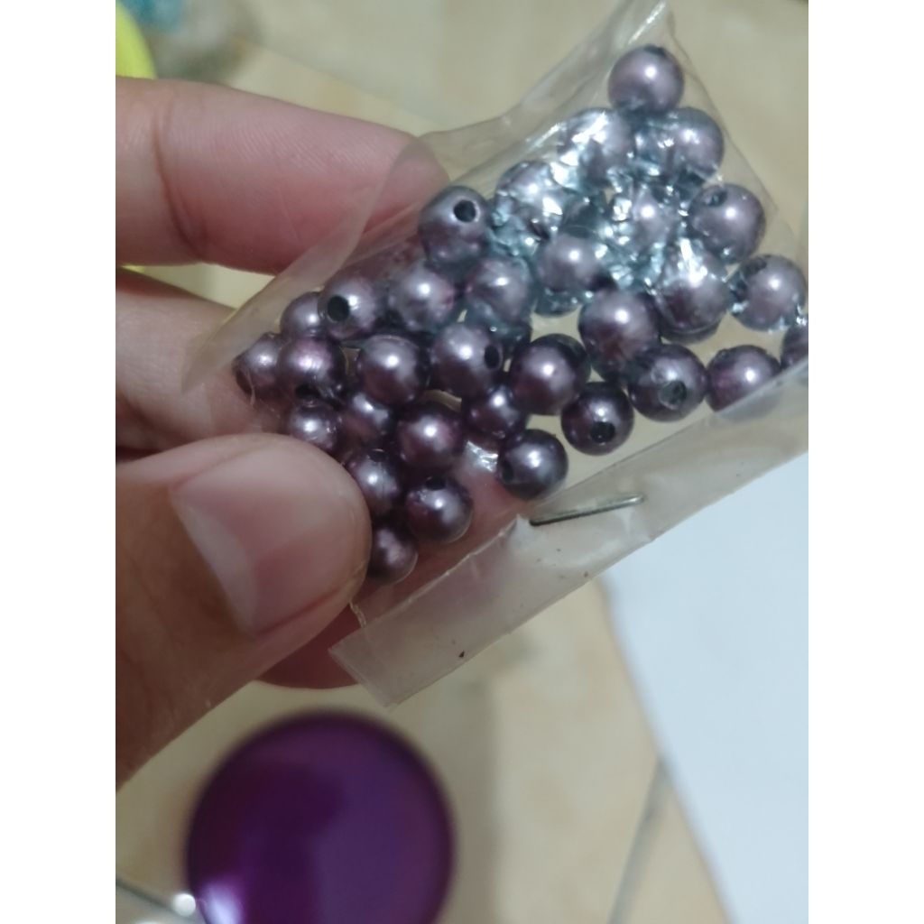 manik manik / mutiara plastik / mutiara