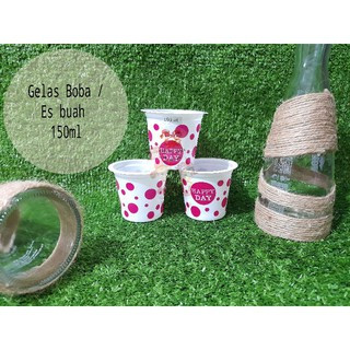 KAISHARBJB - GELAS PLASTIK / GELAS BOLA / GELAS MOTIF / GELAS CUP / PAPER CUP ISI 50 PIECES
