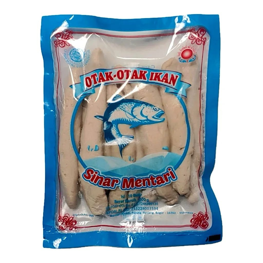 Otak Otak Ikan Merk Sinar Mentari 200gram isi 10